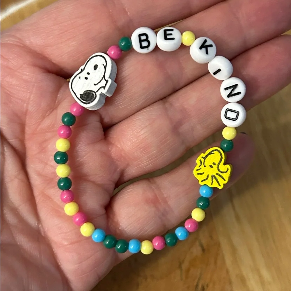 Peanuts Be Kind friendship Bracelet Snoopy and Woodstock NEW - Picture 7 of 8